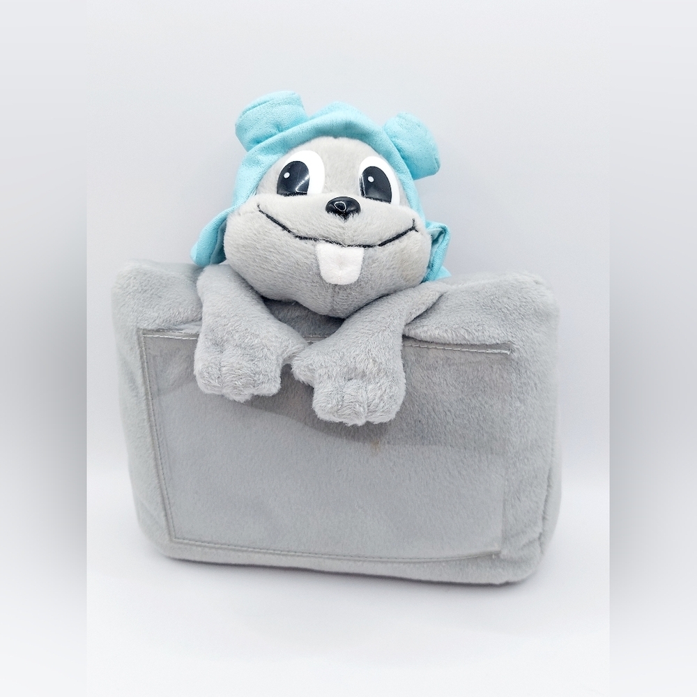 Nostalgic and Rare Vintage 1999 Stuffins Rocky‎ Bean Bag 4 x 6 Photo Holder